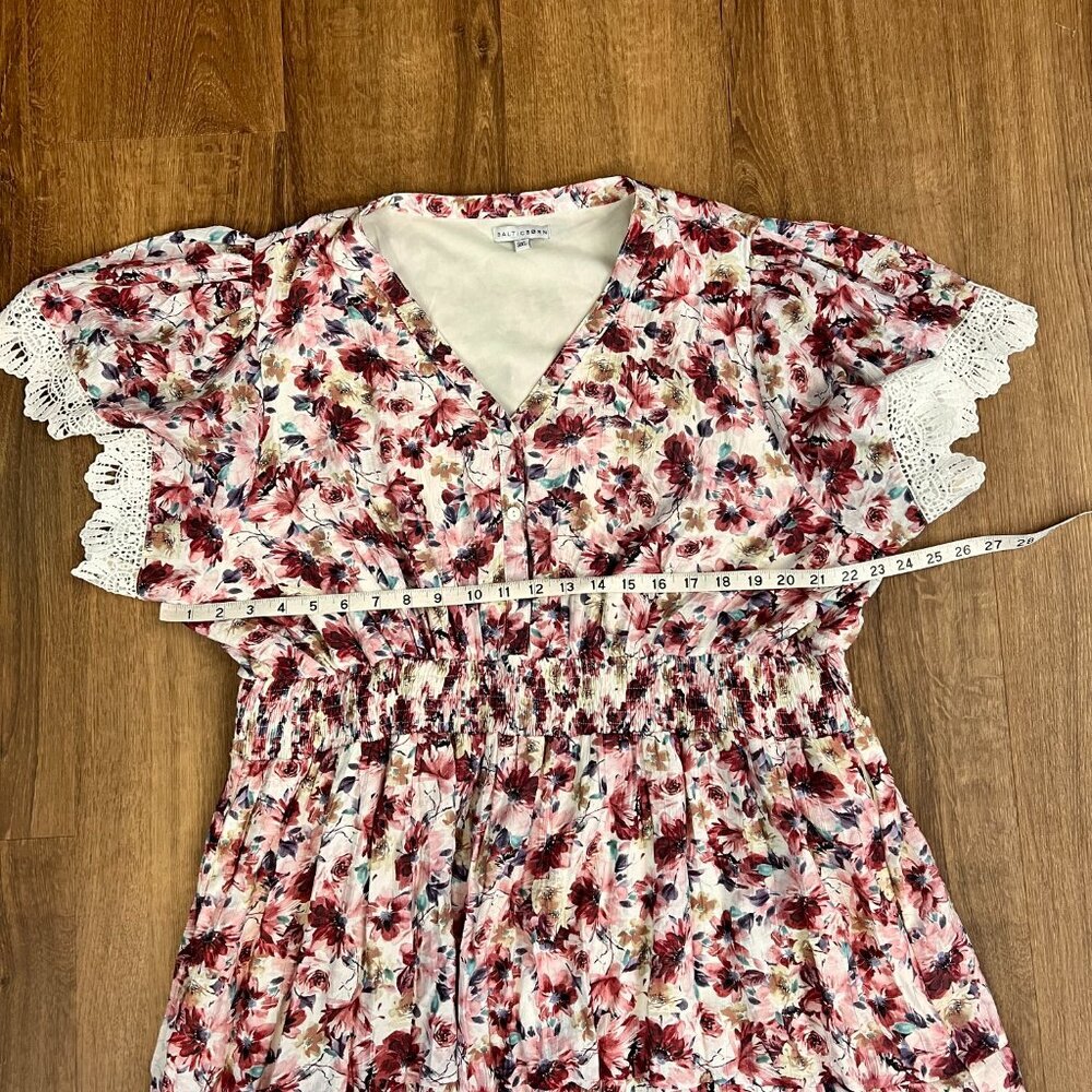 Baltic Born Aliyah Pink Floral Lace Sleeve Dress Sz 3XL - Picture 10 of 15